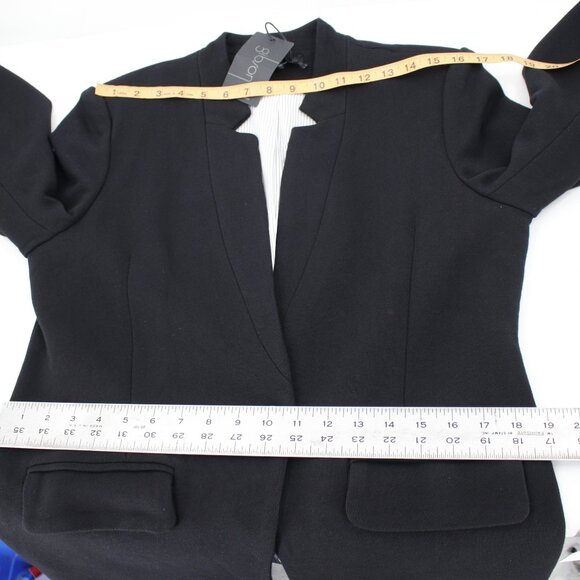 NWT Gibson Blazer Women's large Notch Collar One Button Black Cotton Blend work - Picture 9 of 12